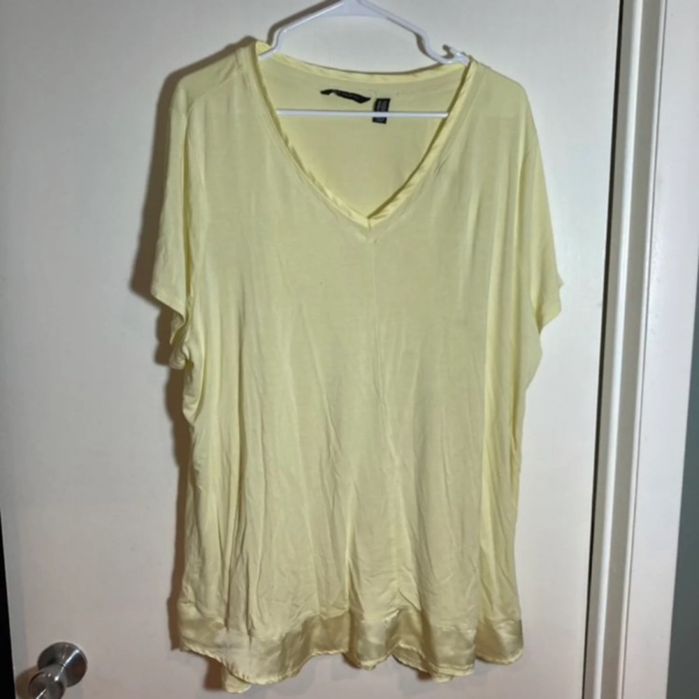 H by Halston yellow dressy‎ top 2X
